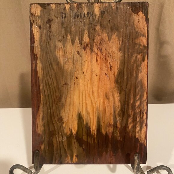 Vintage Handmade Hammered Copper &‎ Wood Wall Art | Penguin in Suit | 10"x7" - Picture 4 of 4